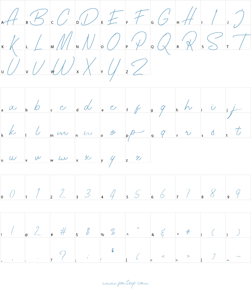 Hamillton Two Font Character
